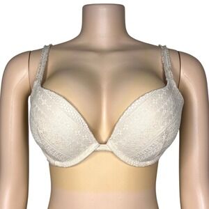 Victoria's Secret Push Up Bra Size 34D Cream